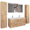 Badezimmer Budasi Honigeiche B: 111 cm - Honigeiche/Weiß, MODERN, Keramik/Holzwerkstoff (178cm) - MID.YOU