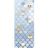 Vliestapete Shelly Bluewave Panel - Blau/Weiß, Basics (100/250cm) - Komar