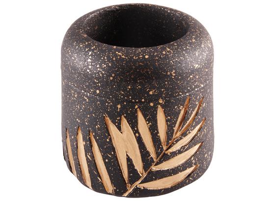 Teelichthalter Tony - Goldfarben/Schwarz, MODERN, Kunststoff (7/7cm) - Luca Bessoni Teelichthalter Tony - Goldfarben/Schwarz, MODERN, Kunststoff (7/7cm) - Luca Bessoni