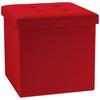 Sitzbox Boxas Rot B: 38 Cm - Rot, Basics, Holzwerkstoff/Kunststoff (38/38/38cm) - MID.YOU