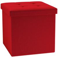 Sitzbox Boxas Rot B: 38 Cm - Rot, Basics, Holzwerkstoff/Kunststoff (38/38/38cm) - MID.YOU