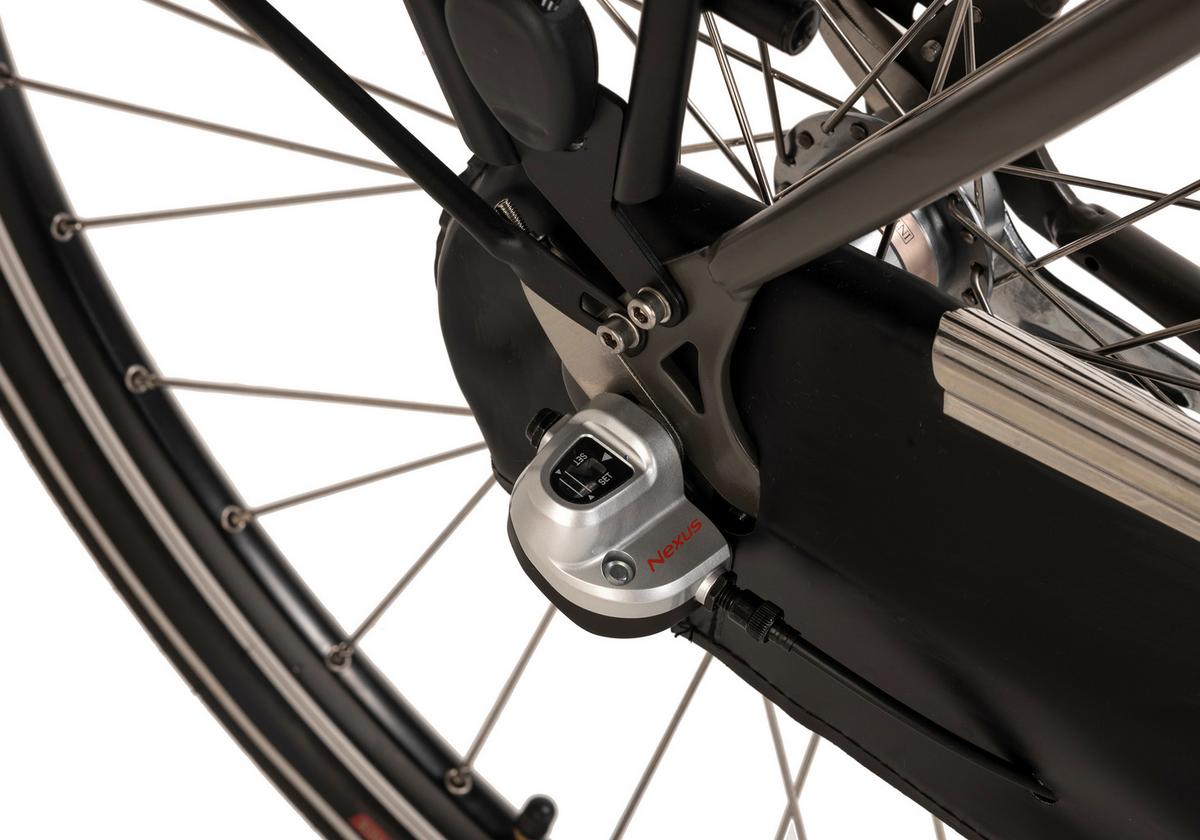 E-bike City Damen Hollandia Carry 28 Zoll 120km - Grau, Basics, Metall (180/70/100cm)