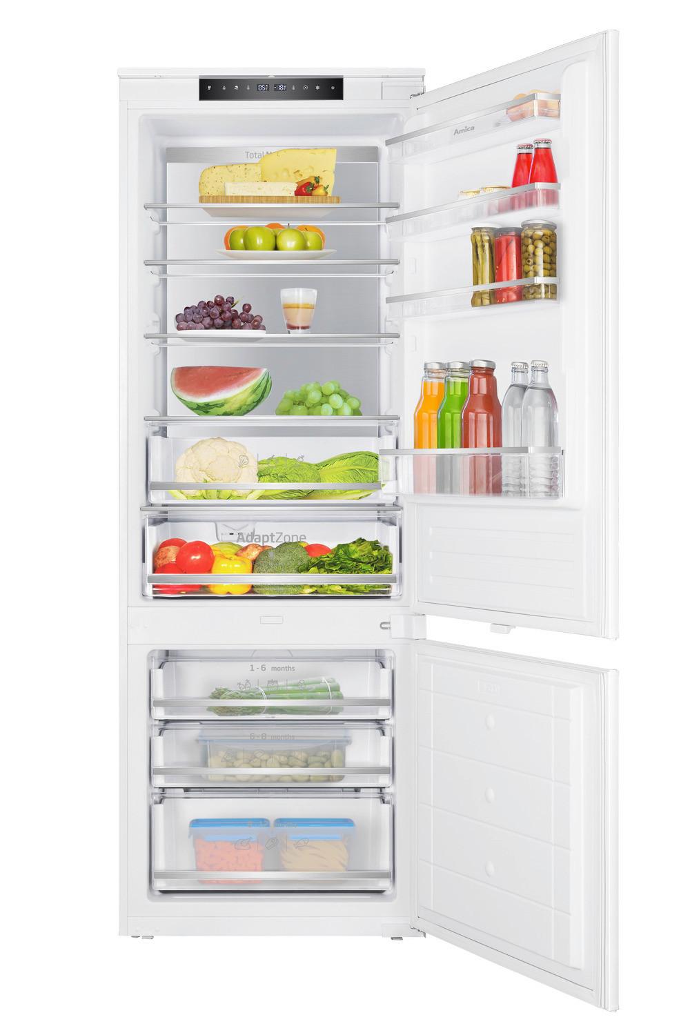 Kühl-gefrier-kombination Ekgcs 389 200 - Weiß, Basics, Glas/Kunststoff (72,3/200/58,3cm) - Amica