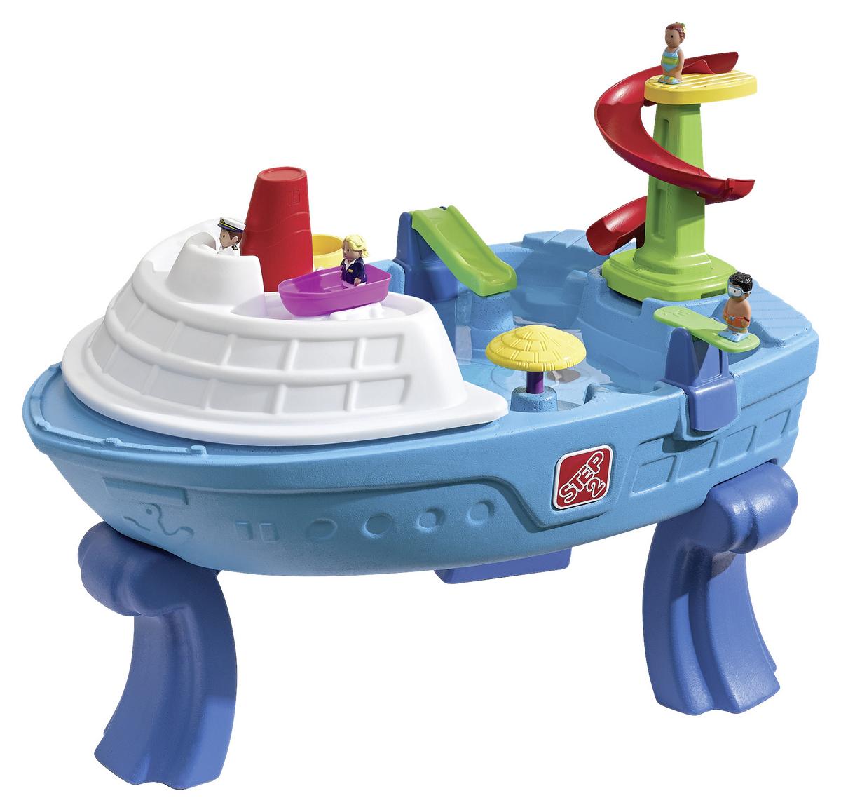 Sand- Und Wassertisch Step Fiesta Cruise Bxhxt 100x71x67 Cm - Blau/Multicolor, MODERN, Kunststoff (100,3/71,1/67,3cm) - Ambia Garden