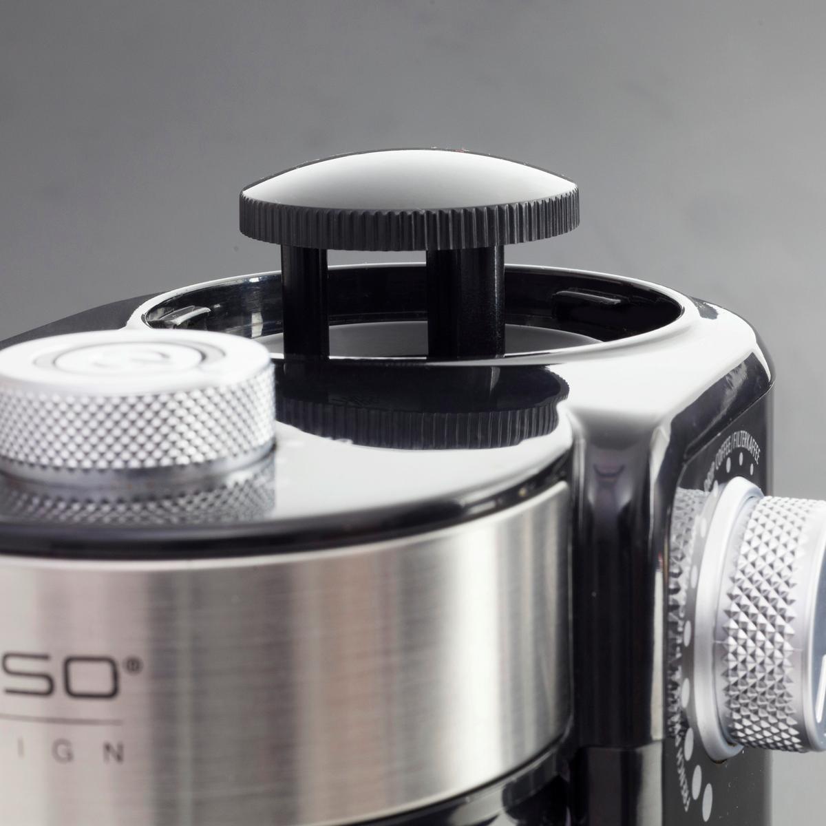 Kaffeemühle 1833 - Edelstahlfarben/Transparent, Basics (13/25/18cm) - CASO Design