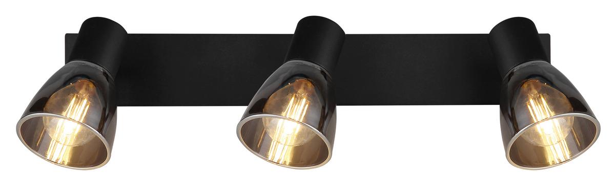 Strahler 54307-3 - Schwarz, Design, Glas/Metall (40/7/15,5cm) - Globo