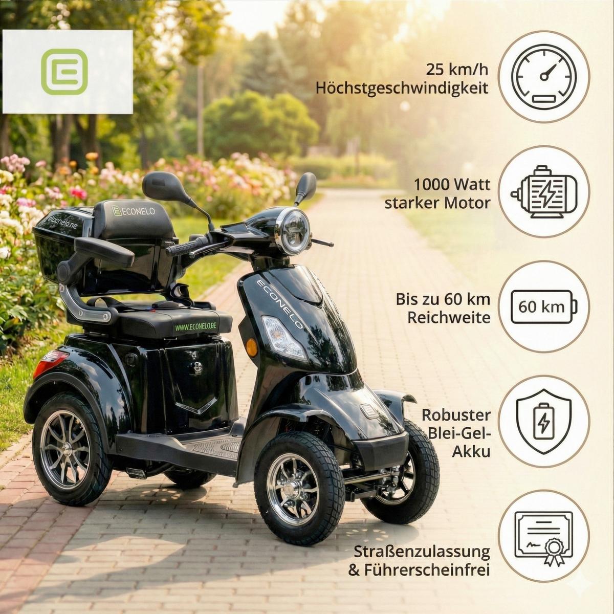 E-Seniorenmobil VOLTRIXX Reichweite ca. 45 km online kaufen Möbelix