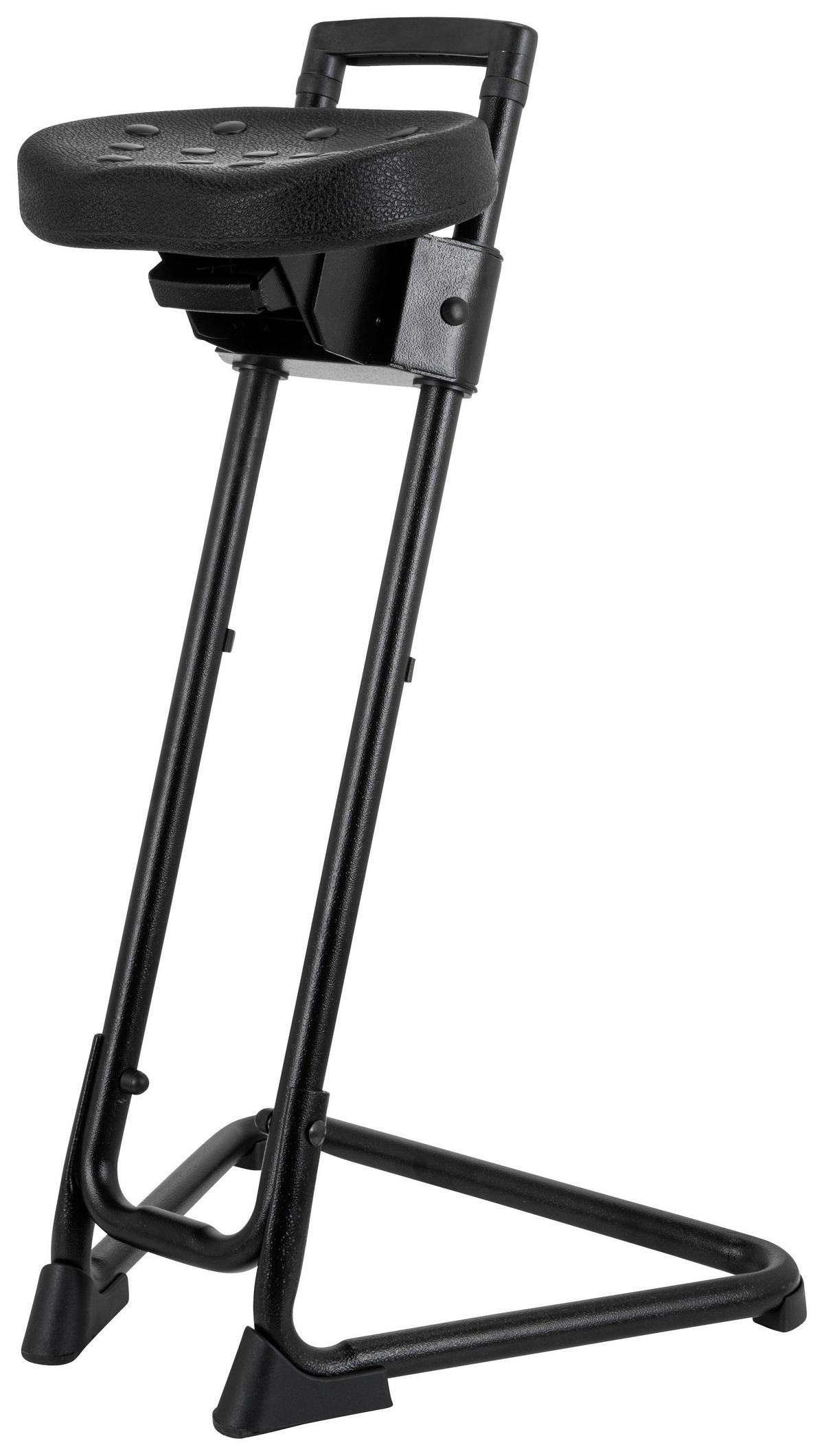 Stehhilfe Top Work 32 Pu - Schwarz, Basics, Kunststoff/Metall (50/86/43cm) - MID.YOU