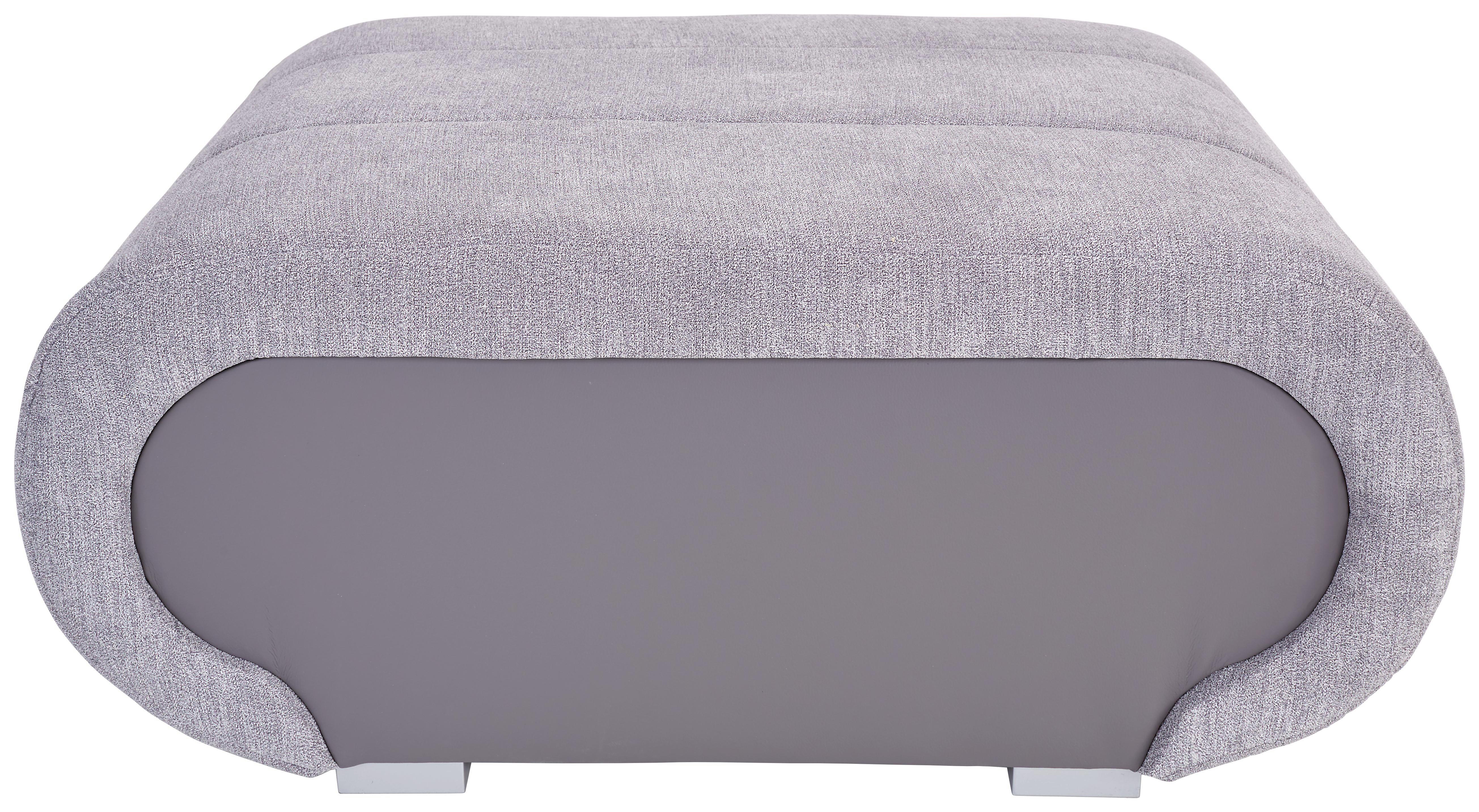 Hocker Carisma - Schwarz/Grau, MODERN, Holz/Textil (100/42/66cm) - Ombra