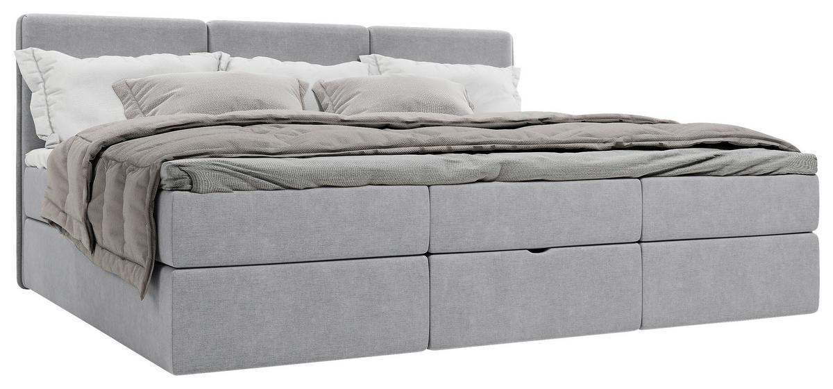 Familienbett Domino Combo Mit Bettkasten, Dunkelgrau 270x200 - Dunkelgrau/Schwarz, MODERN, Holz/Holzwerkstoff (270/200cm) - MID.YOU