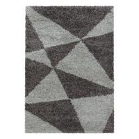 Hochflor Teppich Taupe Naturfaser Tango 140x200 cm - Taupe, Design, Textil (140/200cm)