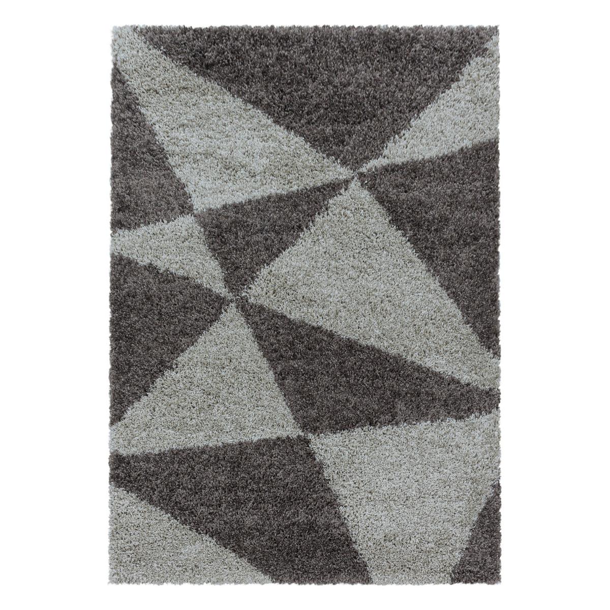 Hochflor Teppich Taupe Naturfaser Tango 140x200 cm - Taupe, Design, Textil (140/200cm)