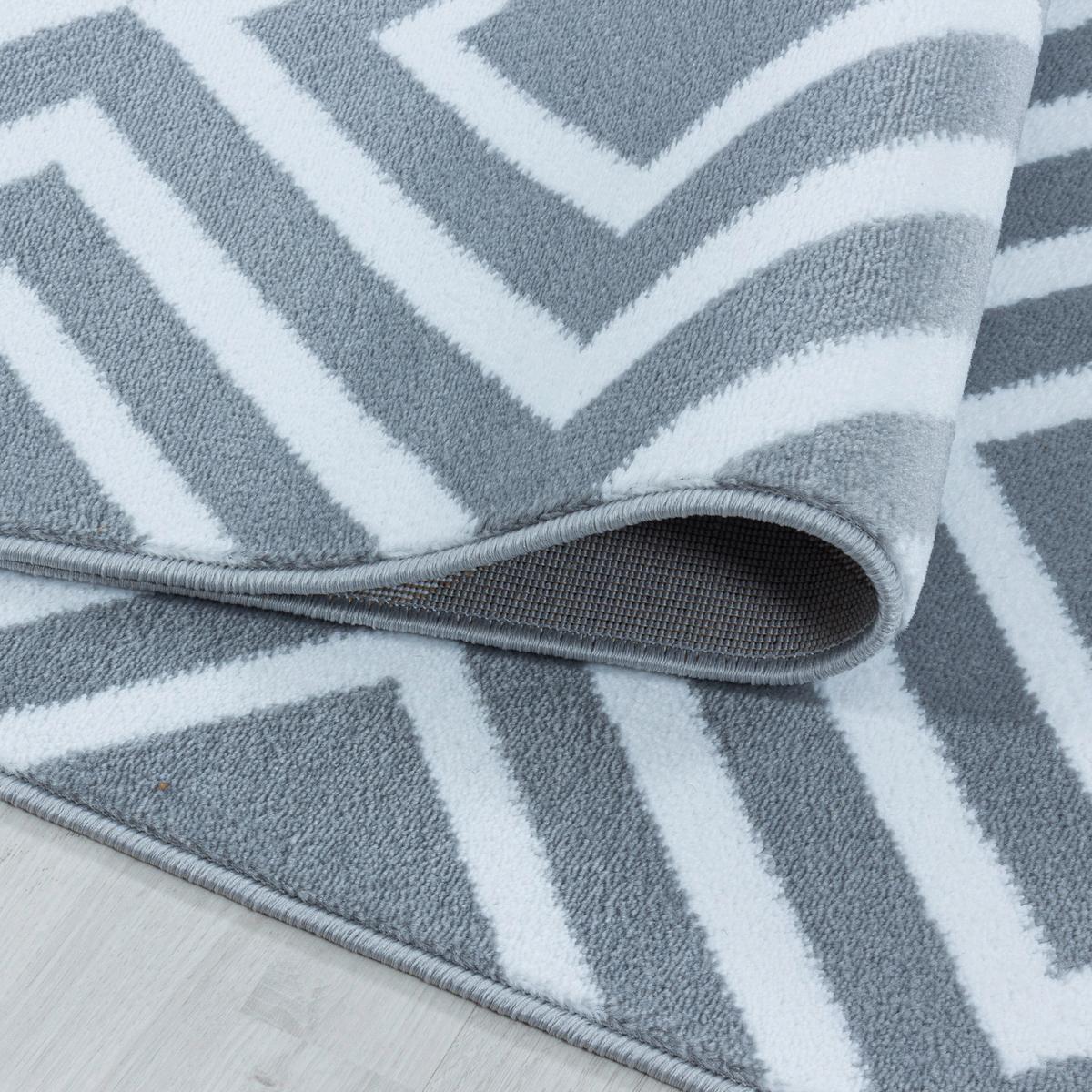 Teppich Läufer Grau Costa 80x250 cm - Grau, Design, Textil (80/250cm)