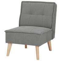 Sessel Elba Grau B: 60 Cm - Naturfarben/Grau, Basics, Holz/Textil (60/78/75cm) - MID.YOU