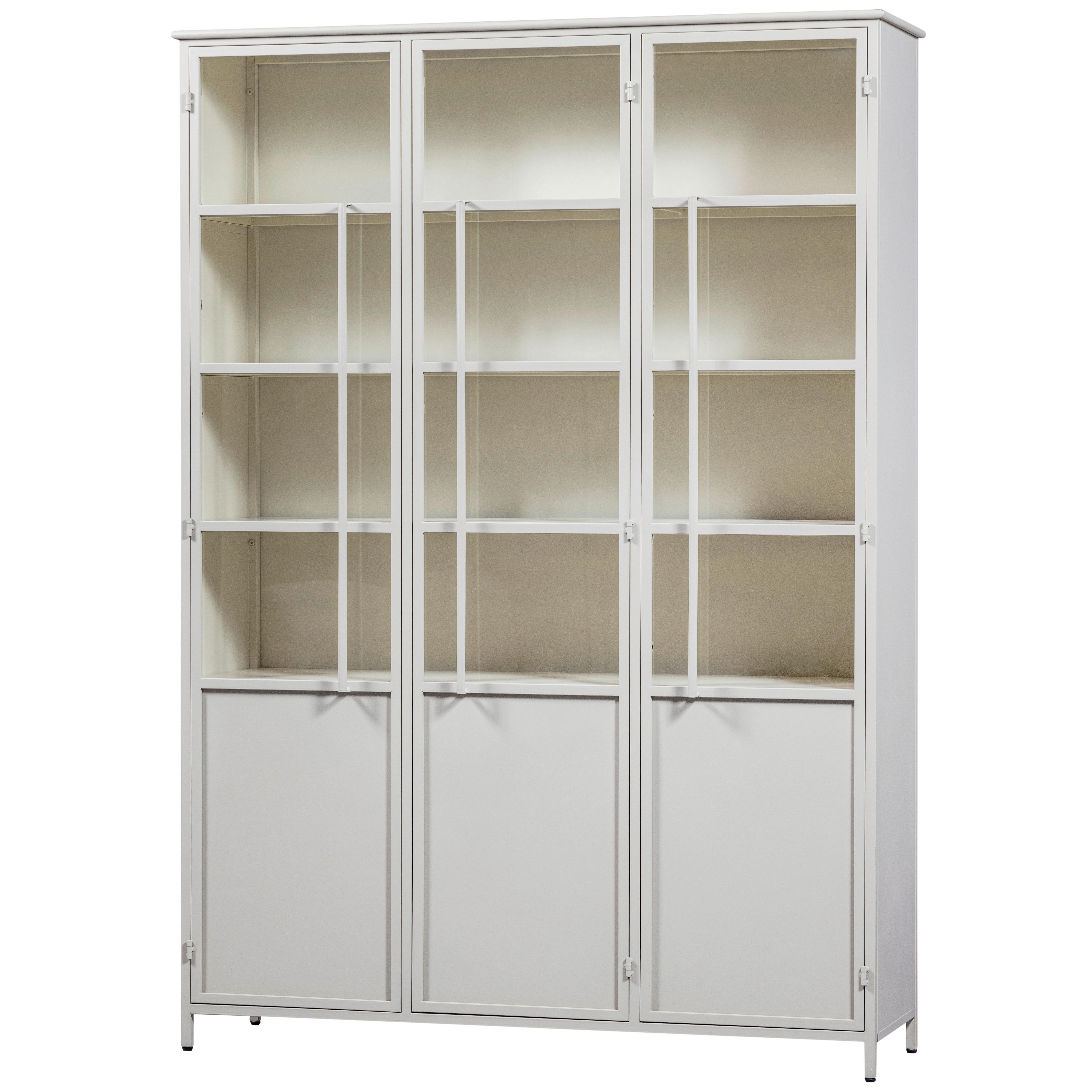 Vitrine Exhibit Sandfarben B: 140 Cm - Sandfarben, Design, Glas/Metall (140/200/40cm) - Livetastic