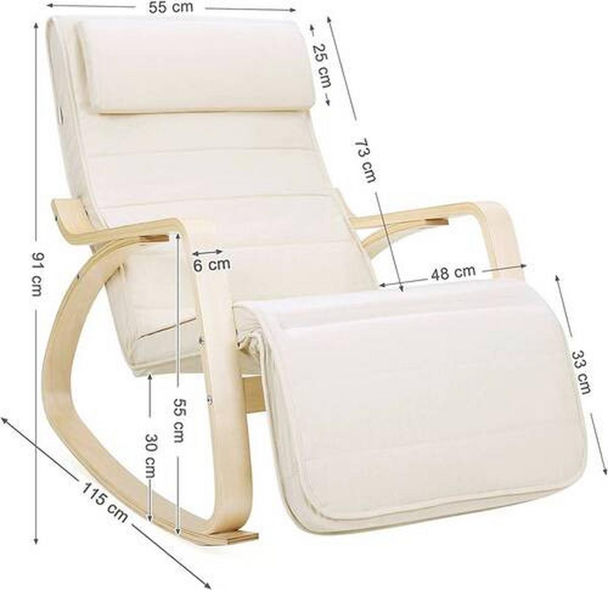 Relaxačné kreslo s vankúšom béžové - béžová, Trend, drevo/textil (115/91/55cm) - Boxxx