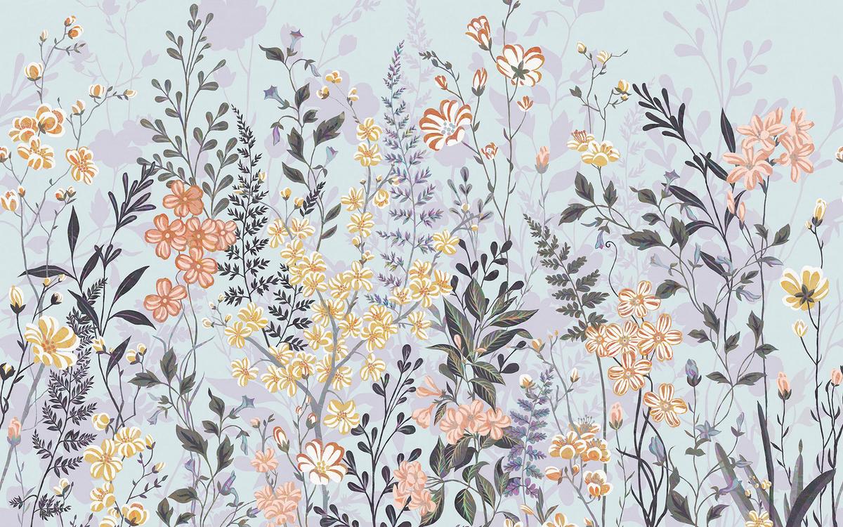 Vliestapete Chic Conservatory - Multicolor, Basics (400/250cm) - Komar