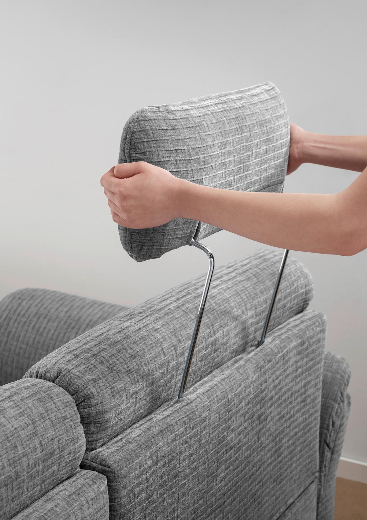 Ecksofa Cavoli, Grau S: 279x176 cm - Schwarz/Grau, MODERN, Textil (279/176cm) - Livetastic