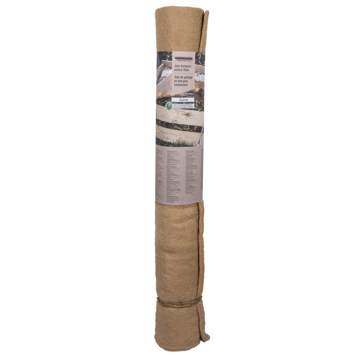 Komposterschutz, Jute 200x200 Cm - Beige, Basics, Textil (200/200cm) - Windhager