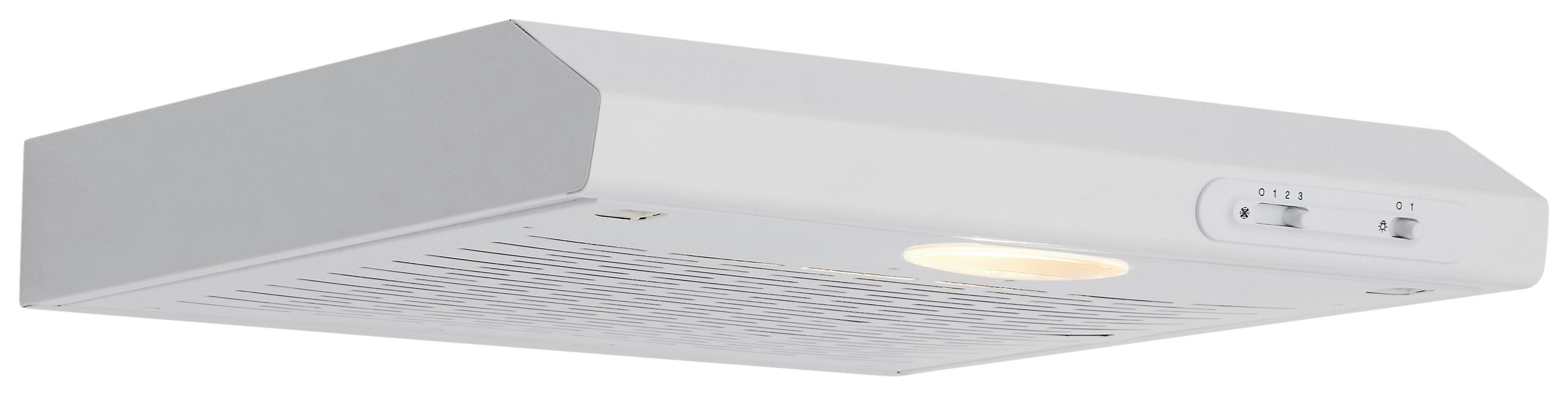 Dunstabzugshaube Suna Weiß B: 50 cm, LED - Weiß, Trend, Metall (50/7,6/47cm) - Respekta