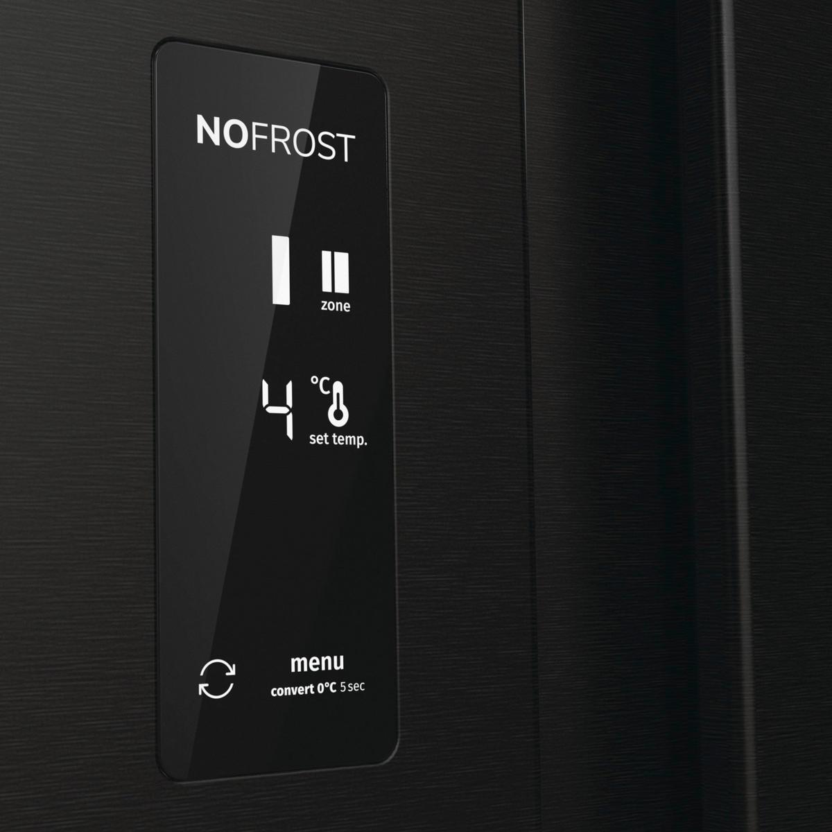 Side-by-side Nrr9185eabxl Advanced - Schwarz, MODERN, Glas/Kunststoff (91,5/178,6/67cm) - Gorenje