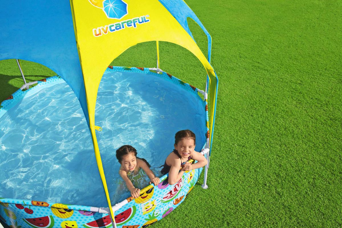 Kinderschwimmbecken mit Sonnenschutz » kaufen