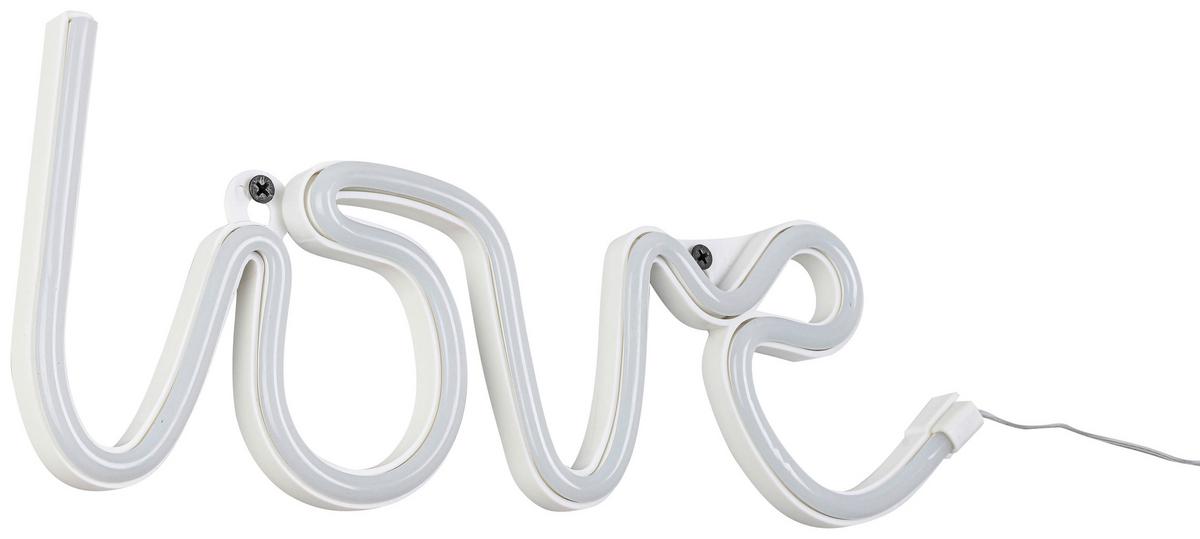 DEKORAČNÍ LED SVÍTIDLO LIEBES - bílá, Konvenční, plast (35/12,7/1,7cm) - Mömax