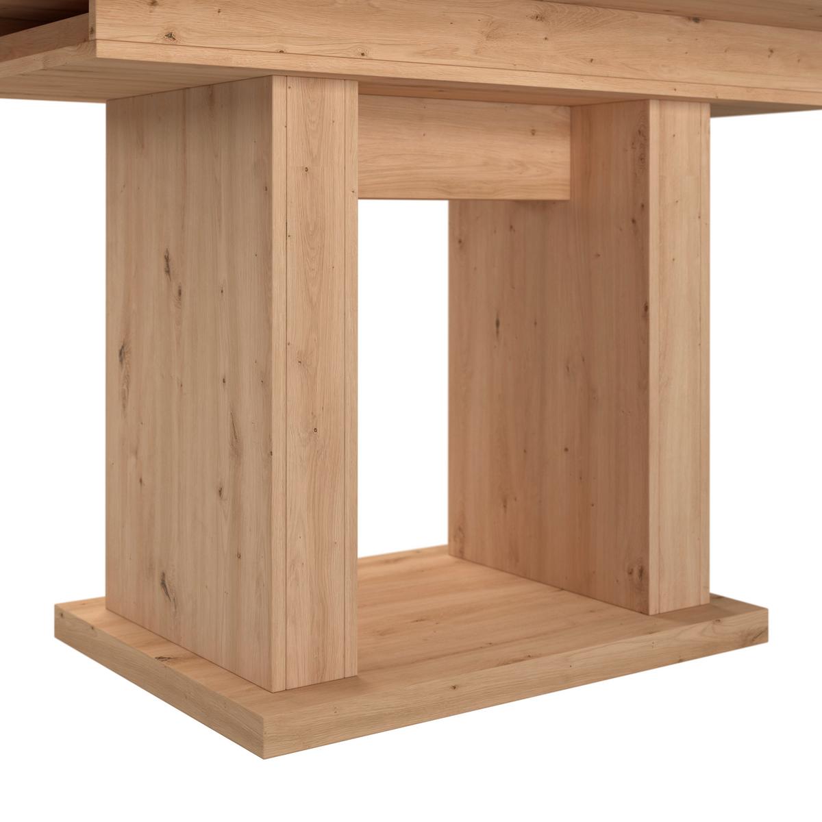 ROZŤAHOVACÍ STÔL PATRIK 150 AZ - farba duba, Konventionell, kompozitné drevo (150 (190)/76/90cm)