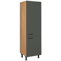 Geräteumbauschrank Easytouch - Eichefarben/Grün, MODERN, Holzwerkstoff (60/216,6/58cm) - Nobilia