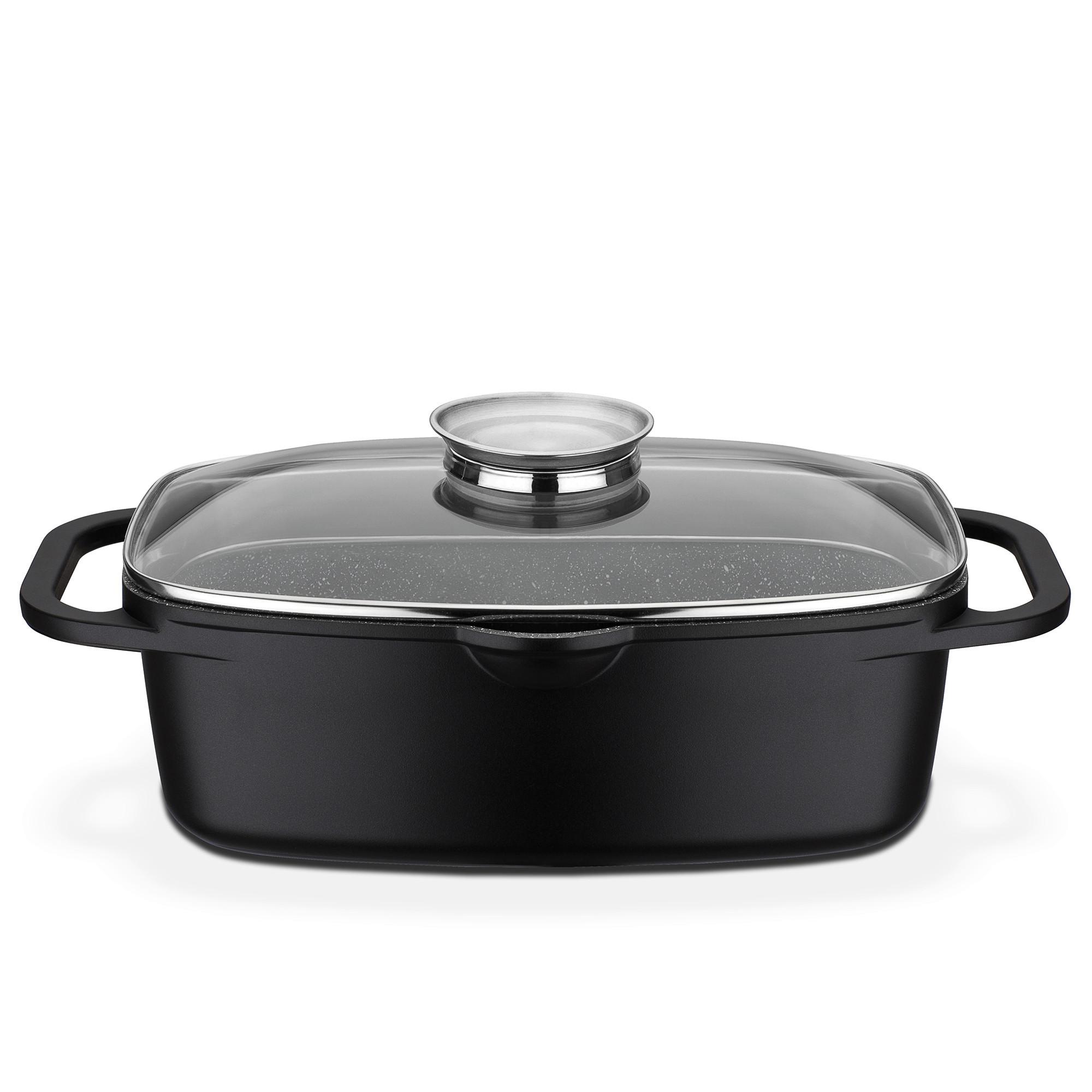 PEKÁČ GRANIT - čierna, Basics, kov (21/33cm) - GSW