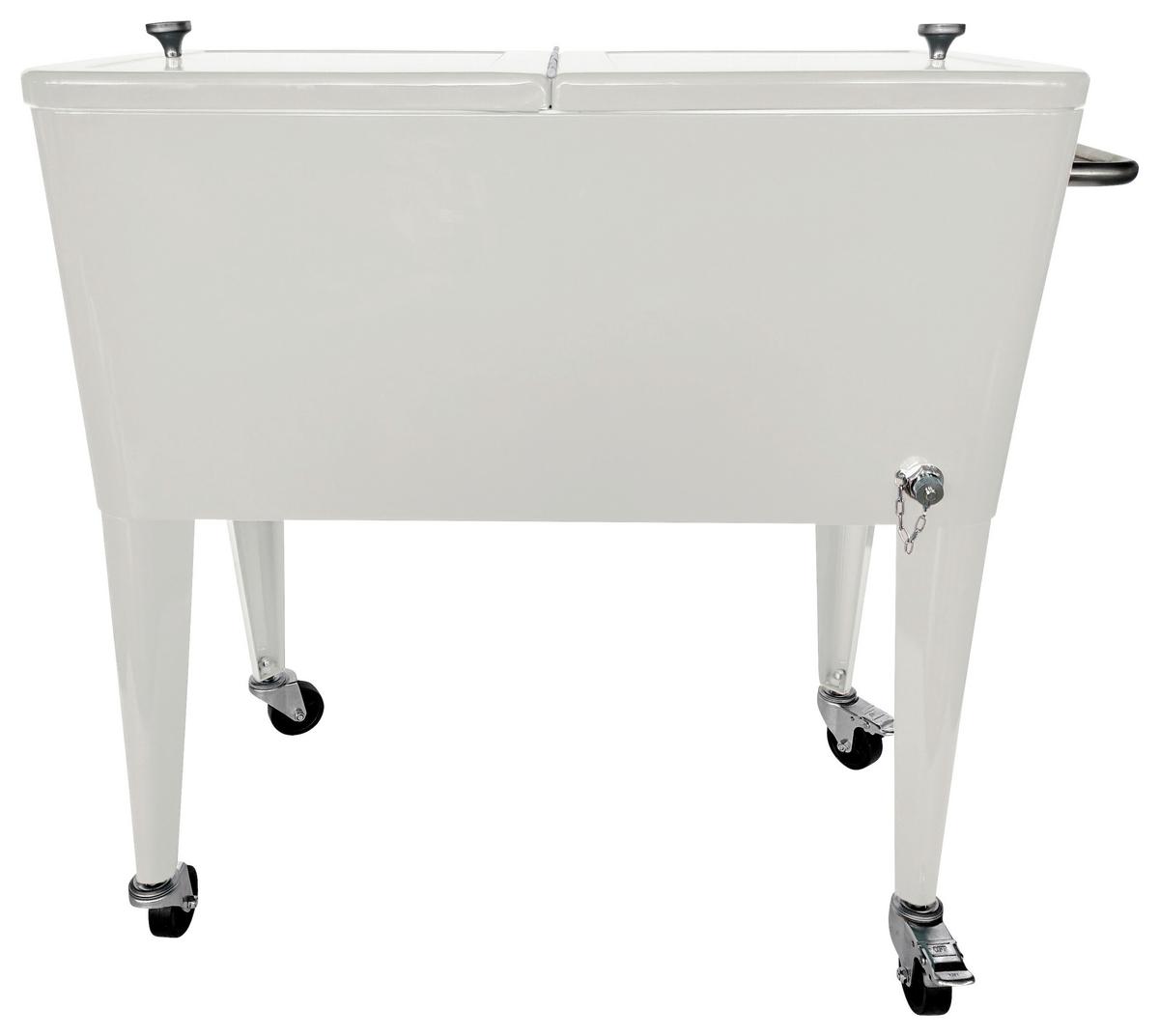 Kühlbox A065.001.04 - Weiß, KONVENTIONELL, Kunststoff/Metall (43/89/92cm) - Ambia Garden