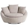 Sessel Maui - Silberfarben/Schwarz, MODERN, Textil (130/80/112cm) - Trendmanufaktur