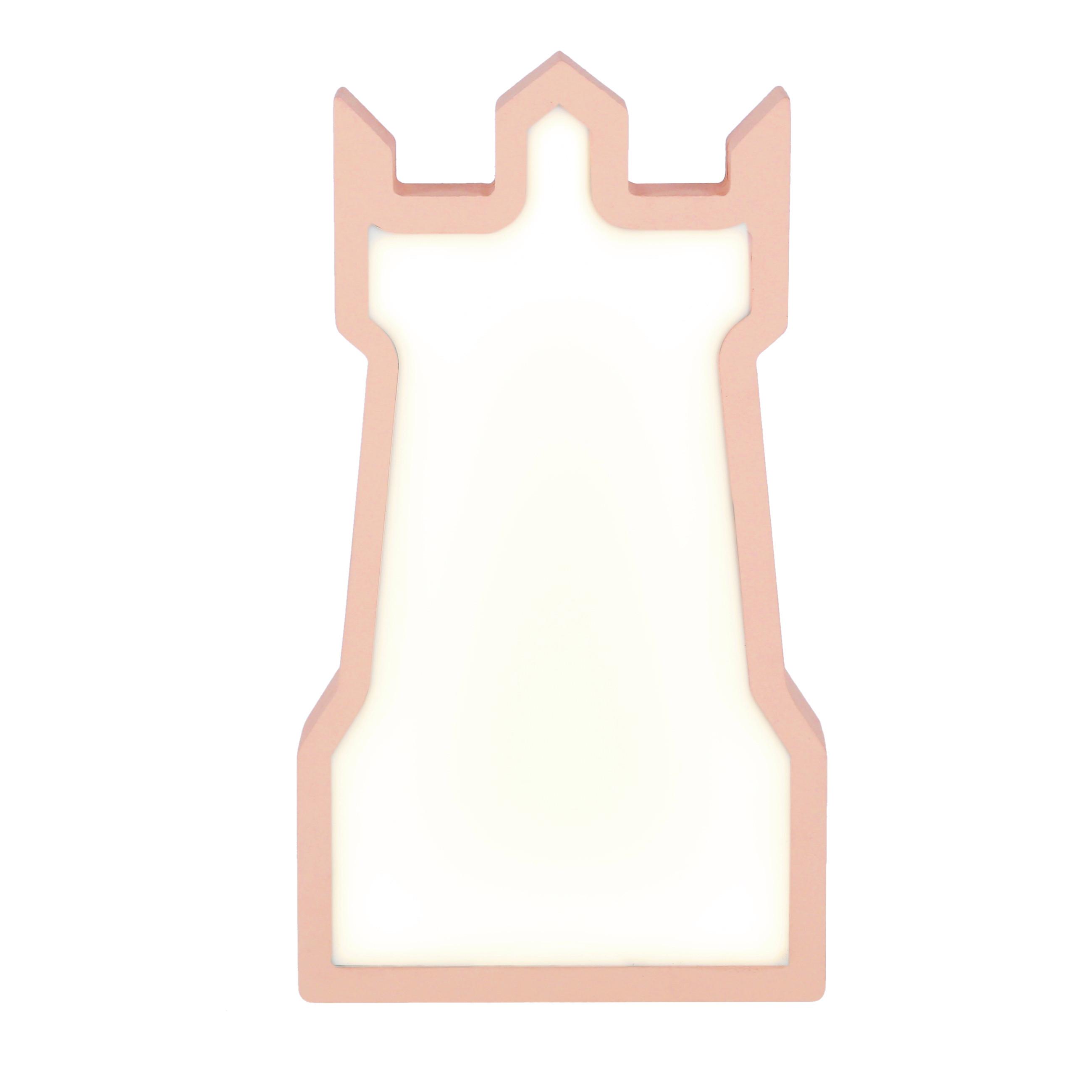Kindertischleuchte 41-11633 Tower - Pink, Basics, Holzwerkstoff/Kunststoff (16/3.5/28.5cm)