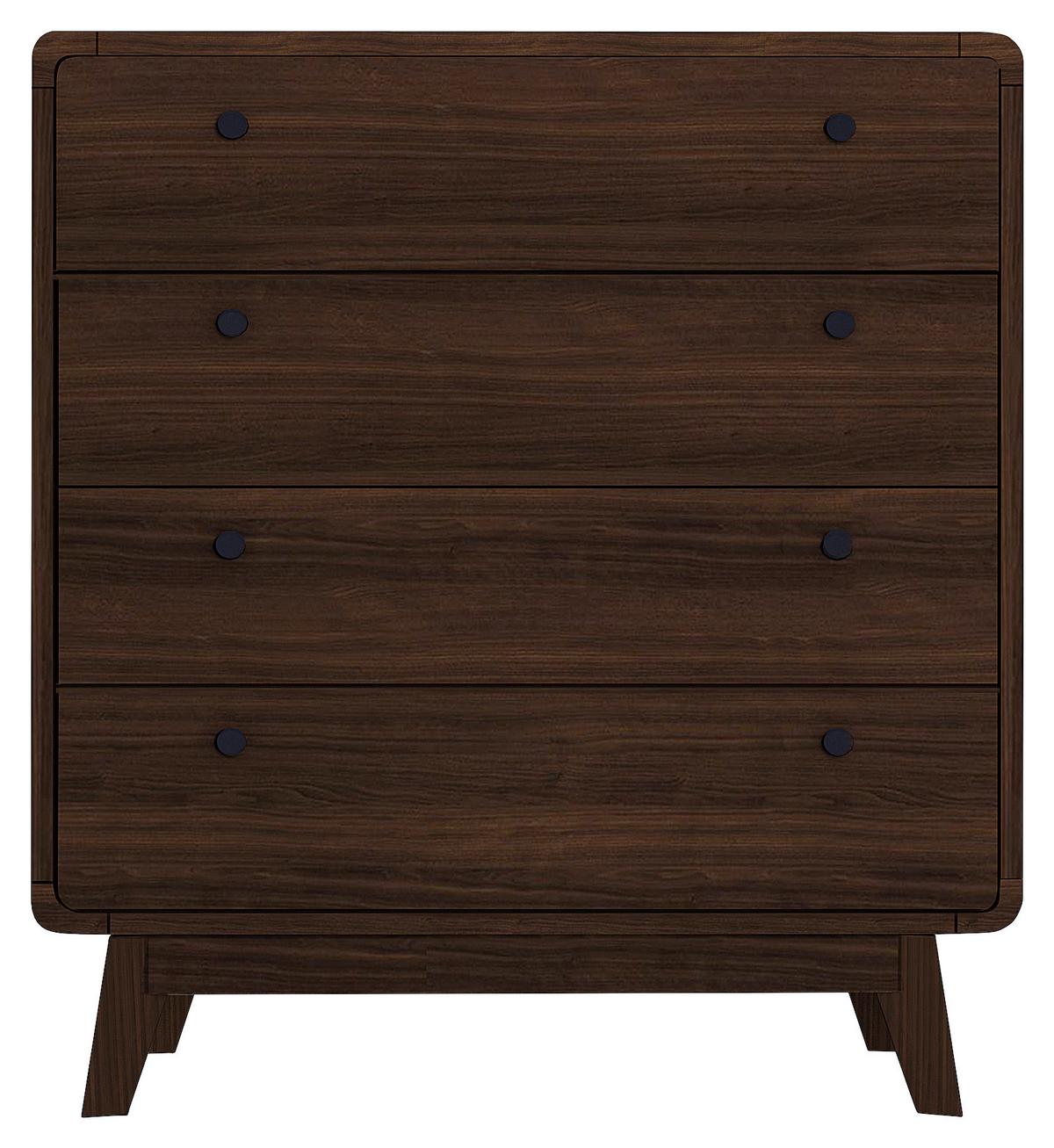 Kommode Cassie Braun/Walnussfarben 80 cm - Walnussfarben/Braun, Design, Holzwerkstoff (80/88/39cm) - MID.YOU