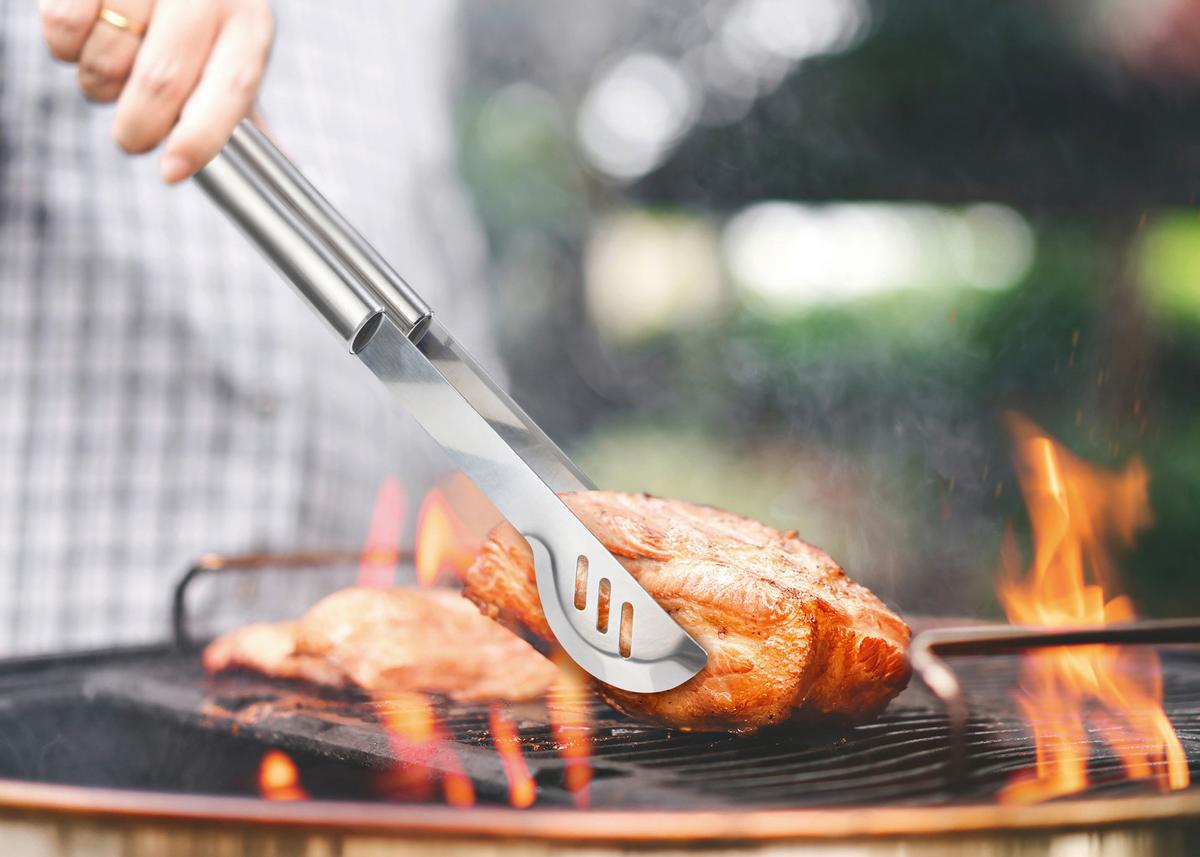 Grillkofferset 6tlg. Landmann Grillkoffer-Set 6--Teilig - Silberfarben, LIFESTYLE, Metall (45/17/8cm)