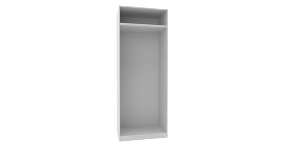 Offener Kleiderschrank 137 cm Unit Weiß - Weiß, MODERN, Holzwerkstoff (136,7/242,2/56,5cm) - Ondega