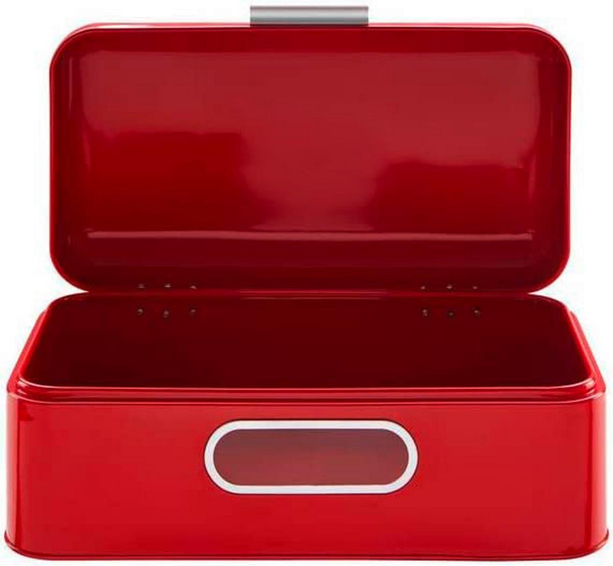 Brotkasten Rot B: 23 cm - Rot, Basics, Metall (42/23/16,5cm) - Echtwerk