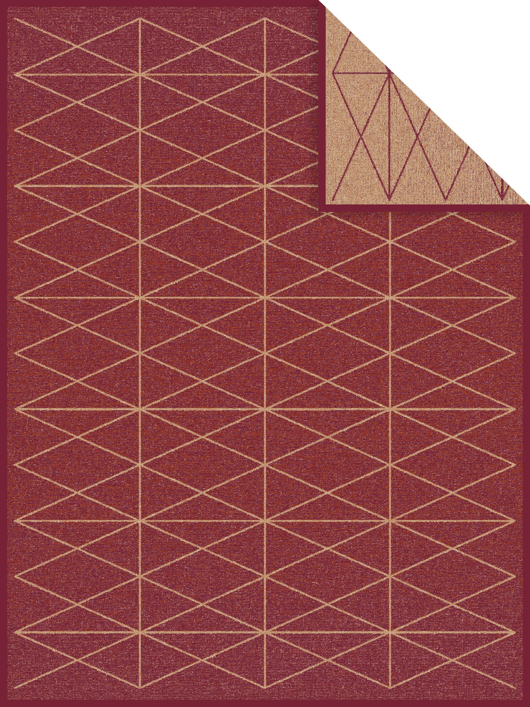 Kuscheldecke Bugattii Weinrot 150x200 Cm Double Face