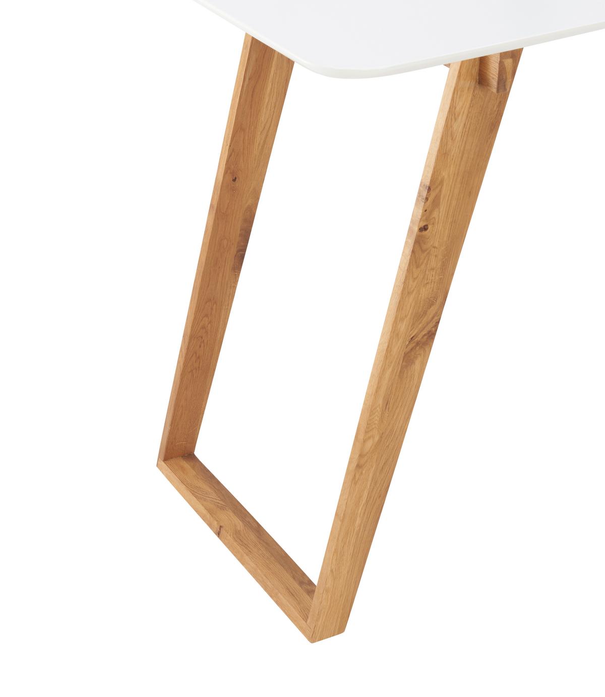 Schreibtisch mit Stauraum Padua B 140cm Weiß/Eiche - Eichefarben/Weiß, MODERN, Holz/Holzwerkstoff (140/45-60/76cm) - MID.YOU