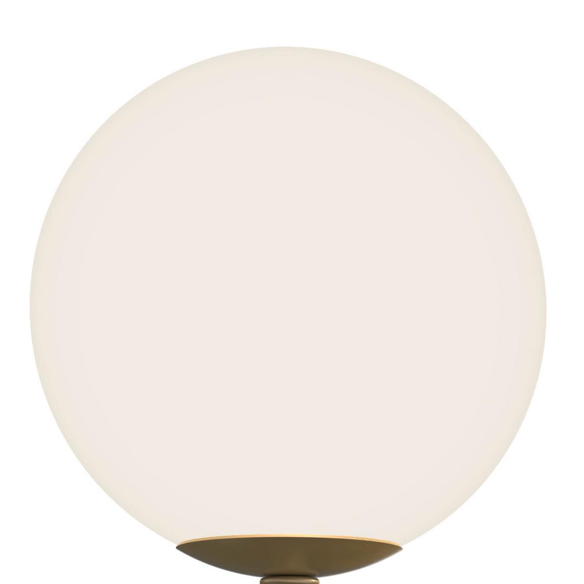 Wandleuchte Paloma Messingfarben L: 12 cm - Messingfarben, KONVENTIONELL, Glas/Metall (12/15/22cm)