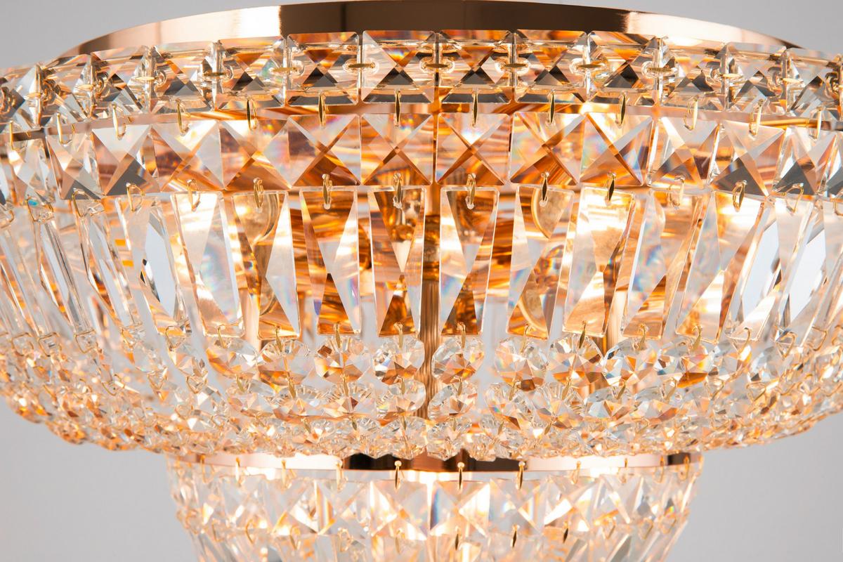 Kronleuchter Basfor - Goldfarben, Trend, Metall (46/32cm) - MAYTONI