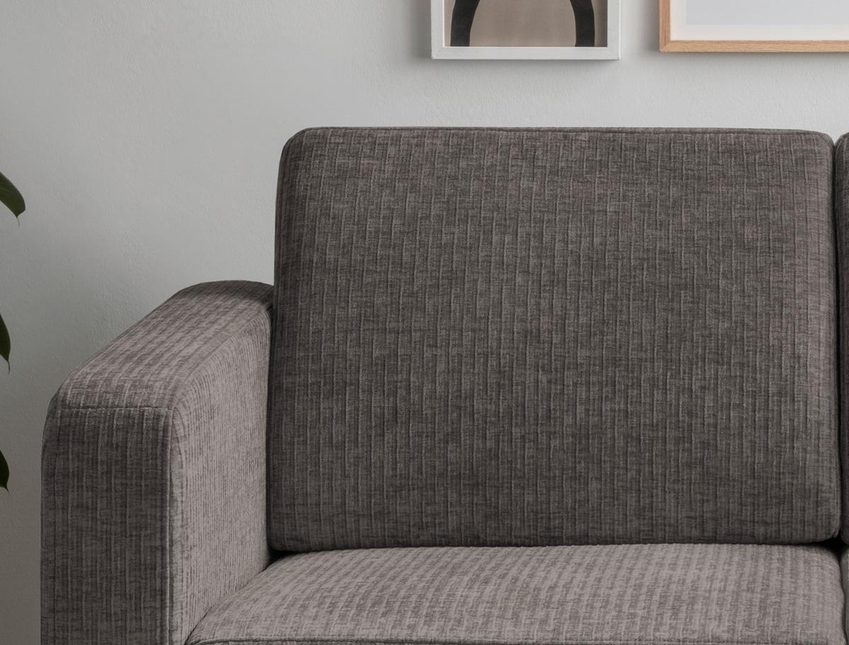 Schlafsofa Mia Braun, Grau, B:159 cm - Chromfarben/Braun, Basics, Textil (159/88/87cm) - Livetastic