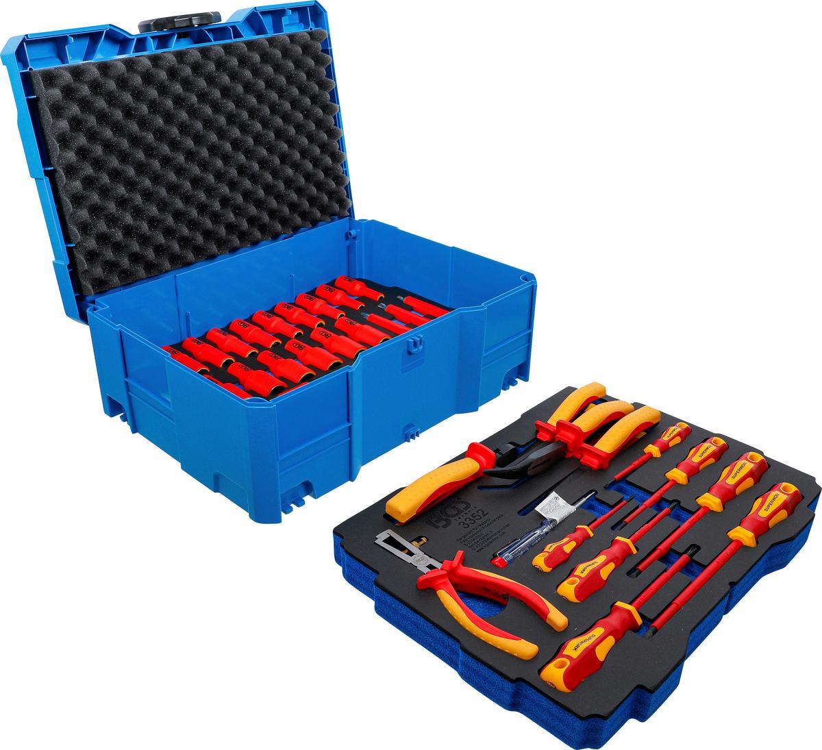 Vde-werkzeugsatz 70230 - Blau/Rot, Basics (39,5/29,0/16,5cm)