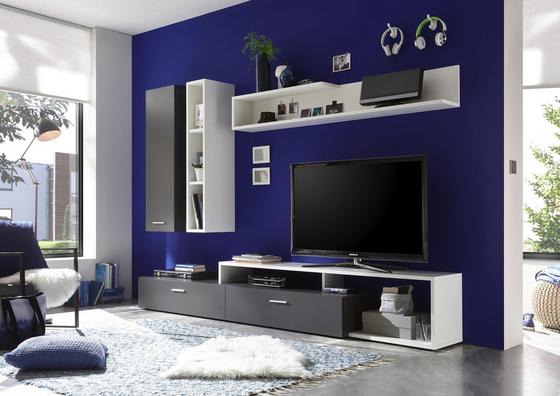 Wohnwand im stylisch-modernen Design Moderne Wohnwand NEW VISION