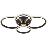 STROPNÍ LED SVÍTIDLO MAXI - černá/barvy chromu, Moderní, kov/plast (62/46/9cm) - Mömax