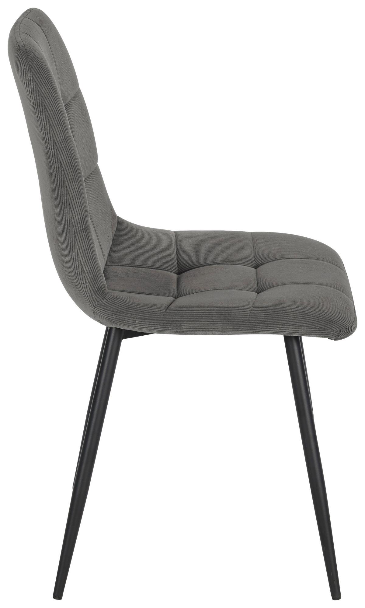 ŽIDLE NINO - šedá/černá, Moderní, kov/dřevo (45/87/57cm) - Mömax