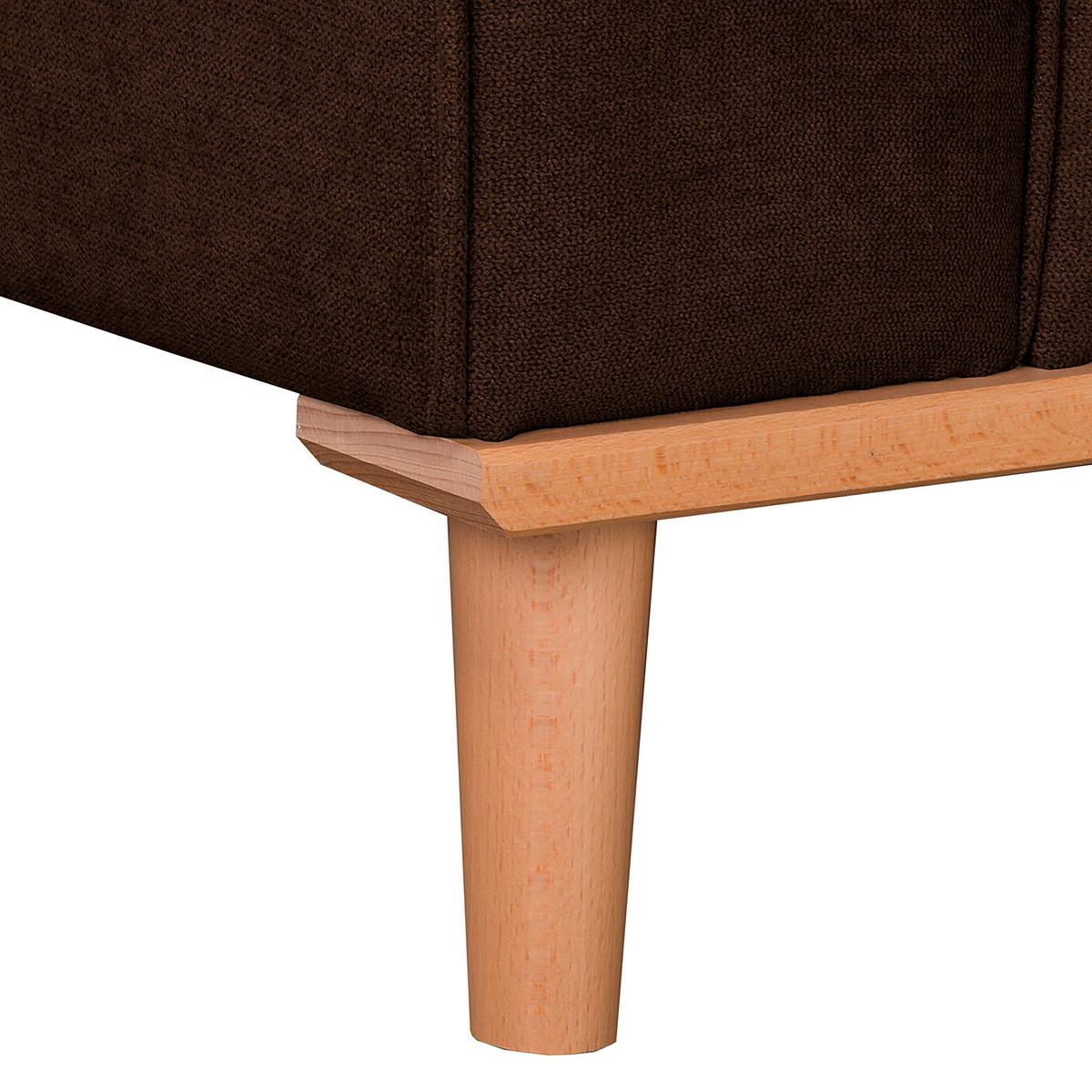 Ecksofa Beata Braun S: 230x150 cm - Wengefarben/Braun, Design, Textil (230/150cm) - Livetastic