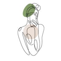 Wanddeko Lady Color Creme, Grün, Schwarz B: 40 Cm - Creme/Schwarz, Basics, Metall (40/80/1.3cm)