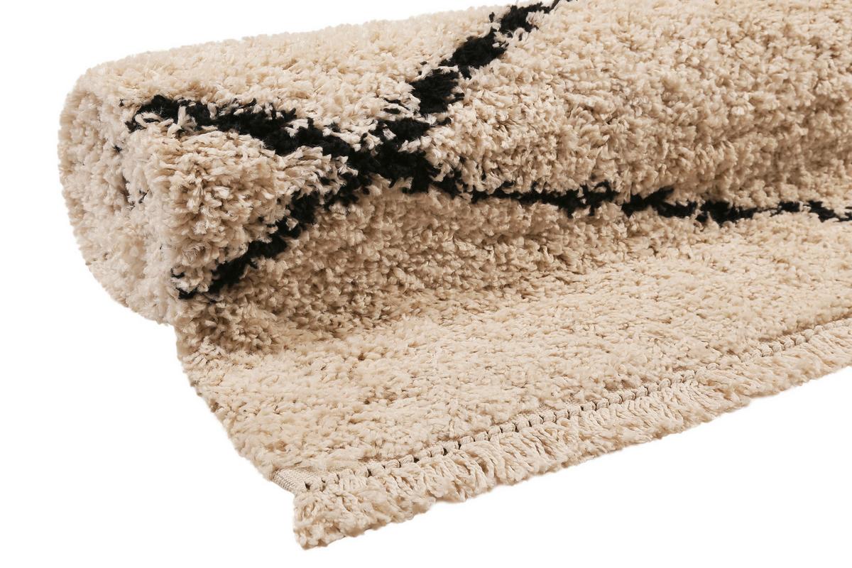 Hochflorteppich Studio One - Beige, Design, Textil (133/200cm) - WECON HOME
