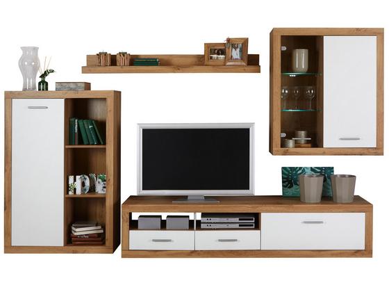 Obývací Stěna Mallorca - bílá/barvy dubu, Moderní, kompozitní dřevo/sklo (290/189/48cm) Obývací Stěna Mallorca - bílá/barvy dubu, Moderní, kompozitní dřevo/sklo (290/189/48cm)
